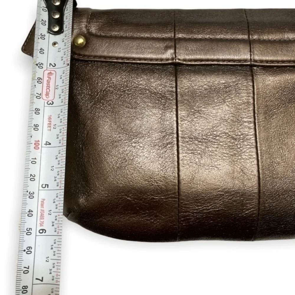 Coach bronze Kirsten flap crossbody bag